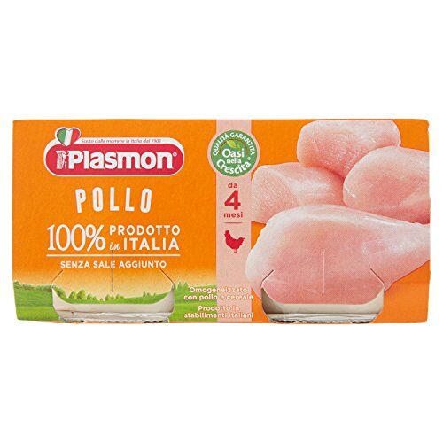 Plasmon Omogeneizzato con Pollo e Cereale 12 confezioni da 2 pezzi da 80 g [24 pezzi, 1920 g]