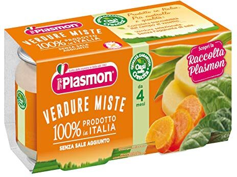 Plasmon Oasi nella crescita, Omogeneizzato, Verdure Miste, dal 4 mese 160 g