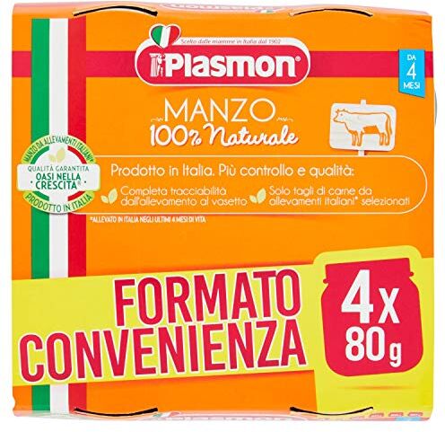 Plasmon Omogeneizzato Manzo 4 x 80 g