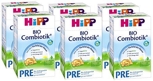 HiPP Bio Combiotik Pre dalla nascita, confezione da 6 (6 x 600g)