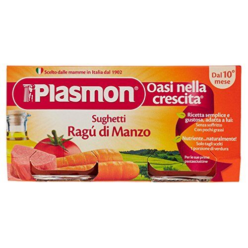 Plasmon Sughetto Ragù di Manzo 12 confezioni da 2 pezzi da 80 g [24 pezzi, 1920 g]