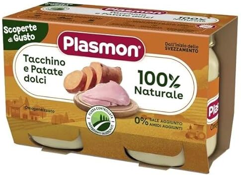 Plasmon OMOGENEIZZATO  GR. 120X2 TACCHINO PATATE DOLCI