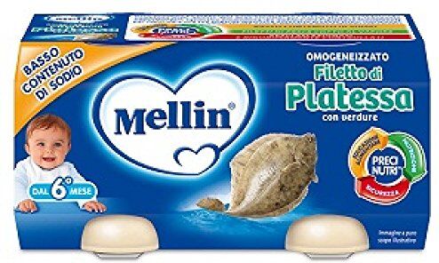 Mellin Omogeneizzati Di Pesce Platessa 4x80g