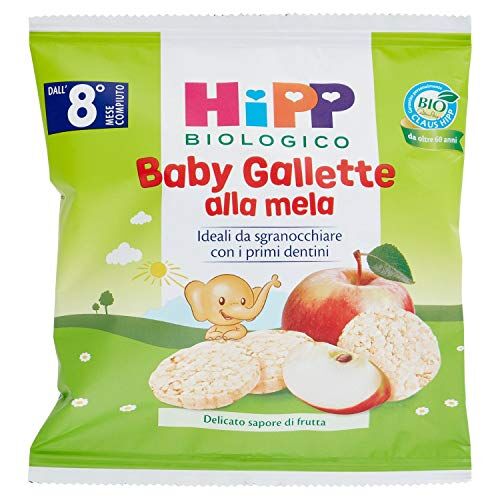 HiPP Baby Snack Gallette Di Riso Alla Mela Bio, 30g