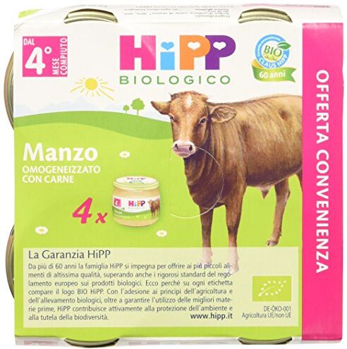 HiPP Omogeneizzato Multipack Manzo 24 vasetti da 80 g