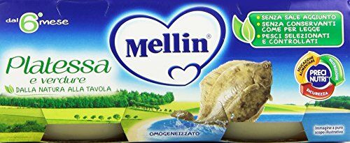 Mellin Omogeneizzato Platessa, 2 x 80g