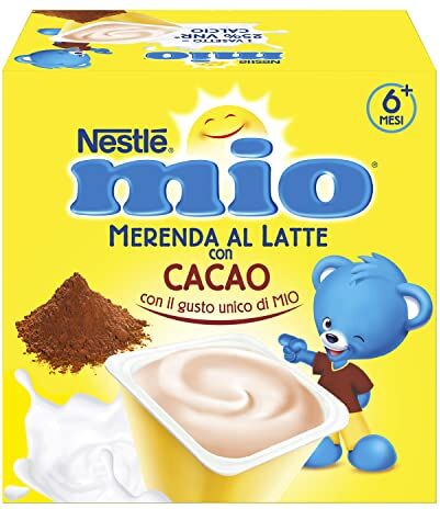 Mitac Merenda al Latte Cacao, 24 Vasetti da 100g (2,4kg)