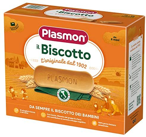 Plasmon il Biscotto,100% grano italiano selezionato, si scioglie in bocca e nel latte, Confezione da 6 x 720g