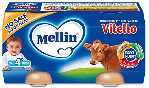 Mellin Omogeneizzati Carne Vitello 2x120g