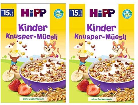 HiPP Muesli croccanti di  Kinder, confezione da 2 pezzi (2 x 200g)