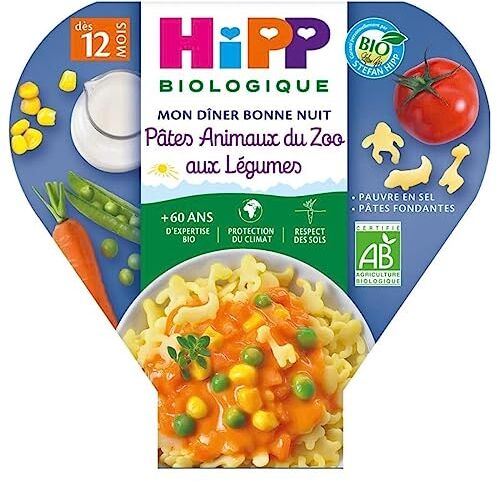 HiPP Pâtes Animaux du Zoo aux Légumes 230g