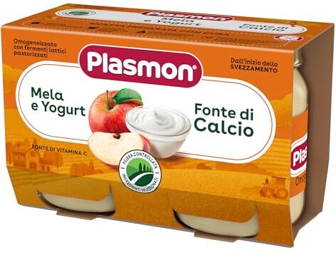 Plasmon Omogeneizzato Yogurt e Mela 2x120g