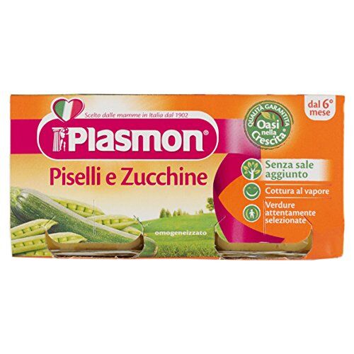 Plasmon Omogeneizzato Verdure Piselli e Zucchine 160 gr