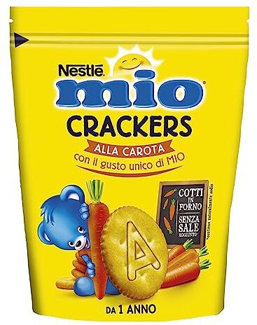 Mitac Crackers alla Carota da 12 mesi, Sacchetto 6 x 100 g