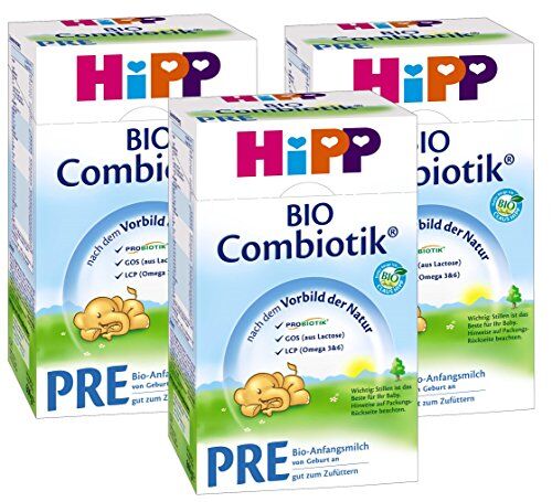 HiPP Bio Combiotik Pre dalla nascita, confezione da 3 (3 x 600g)