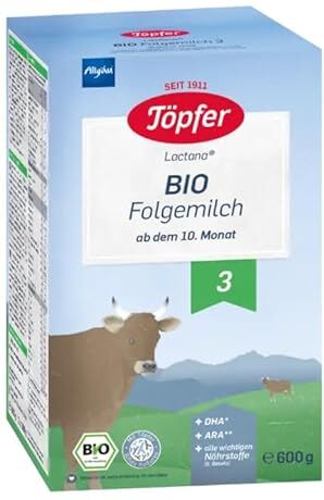 Töpfer Bio Lactana 3 latte di proseguimento 3 x 600g (confezione da 3)