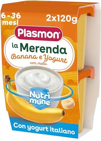 Plasmon Merenda Banana e Yogurt 2x120g