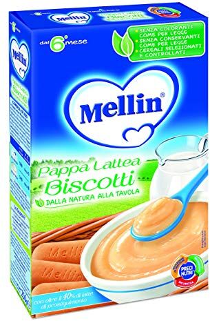 Mellin Gusto Biscotti Pappa Lattea per Bambini, 6+ Mesi 250 gr