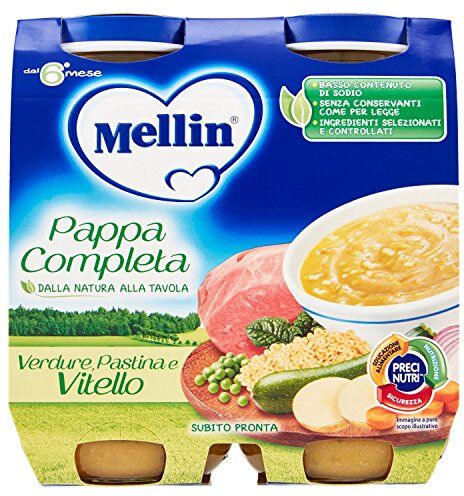 Mellin Pappa Completa Verdure Pastina e Vitello, 500g