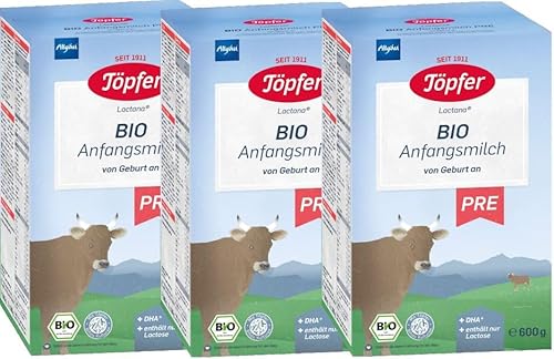 Töpfer Bio Lactana Latte pre formula 3 x 600g (confezione da 3)