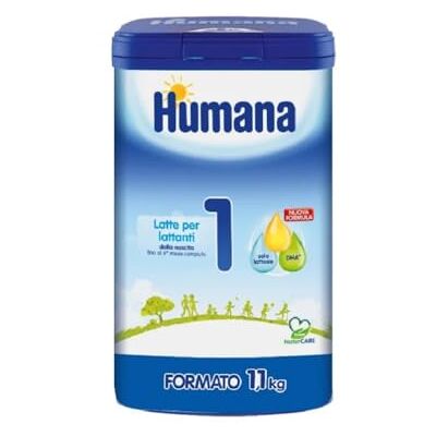 Humana 1 Latte per Neonati Primi Mesi, con Prebiotici, LC-PUFA, in Polvere 800 gr Humana 1 Latte per Neonati Primi Mesi, con Prebiotici, LC-PUFA, in Polvere 800 gr