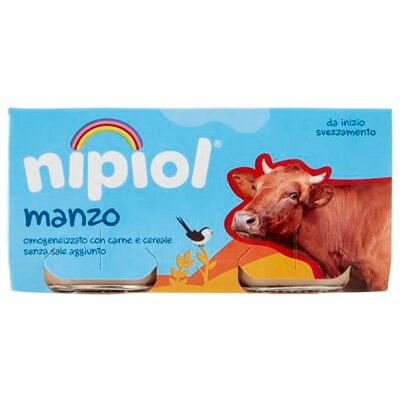 Nipiol Omogeneizzato Manzo 2x80g (12 Confezioni) Nipiol Omogeneizzato Manzo 2x80g (12 Confezioni)