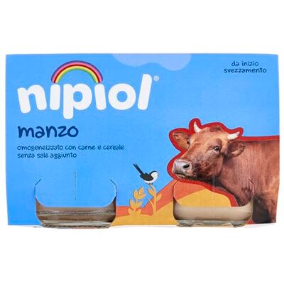 Nipiol Omogeneizzato Manzo 2x120g (12 Confezioni) Nipiol Omogeneizzato Manzo 2x120g (12 Confezioni)