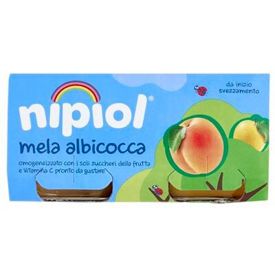 Nipiol Omogeneizzato Albicocca Mela 2x80g (12 Confezioni) Nipiol Omogeneizzato Albicocca Mela 2x80g (12 Confezioni)