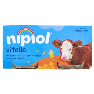 Nipiol Omogeneizzato Vitello 2x80g (12 Confezioni) Nipiol Omogeneizzato Vitello 2x80g (12 Confezioni)