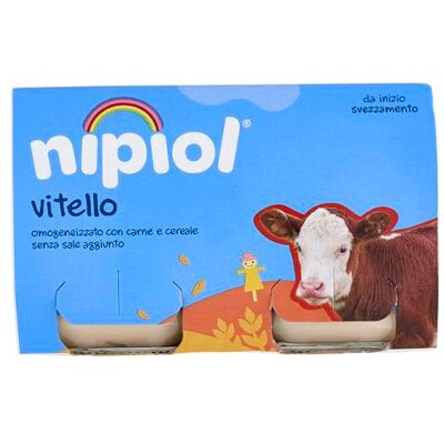 Nipiol Omogeneizzato Vitello 2x120g (12 Confezioni) Nipiol Omogeneizzato Vitello 2x120g (12 Confezioni)