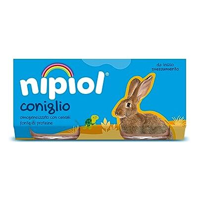 Nipiol Omogeneizzato Coniglio 2x80g (12 Confezioni) Nipiol Omogeneizzato Coniglio 2x80g (12 Confezioni)