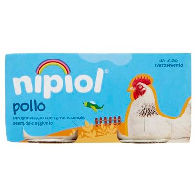Nipiol Omogeneizzato Pollo 2x80g (12 Confezioni) Nipiol Omogeneizzato Pollo 2x80g (12 Confezioni)