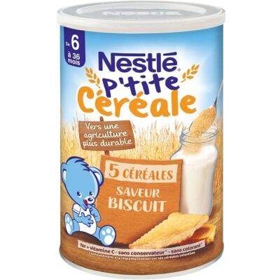 Nestlé Bébé P'tite cereali, secchi, biscotti, dai 6 mesi in su, scatola da 415 g Nestlé Bébé P'tite cereali, secchi, biscotti, dai 6 mesi in su, scatola da 415 g