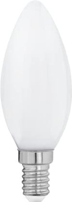 Eglo E14 LED, lampadina classica a forma di candela, 7 Watt (equivalente a 60 Watt), 806 lumen, luce bianco caldo, 2700k, lampadina C35, Ø 3,5 cm