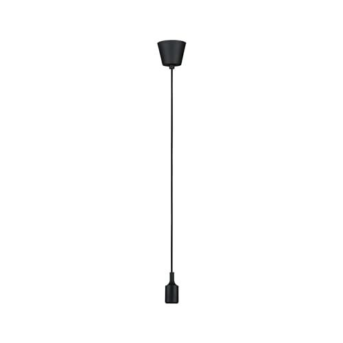 Paulmann Lampada a sospensione Neordic Ketil max. 20 Watt lampada da soffitto nero silicone, plastica, apparecchio a sospensione E27
