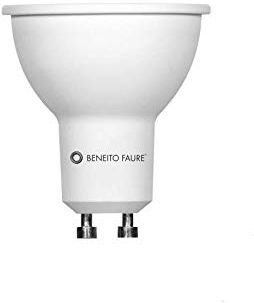 BENEITO FAURE Sistema GU10 8W LED lampadina dimmerabile sostituisce lampadine alogene da 75 W, 650 lumen, luce bianca calda, 3000 K, angolo di diffusione 60°