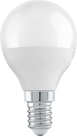 Eglo E14 LED dimmerabile, lampadina a forma di goccia per la regolazione con interruttore, 4,9 Watt (equivalente a 40 Watt), 470 Lumen, bianco caldo, 3000k, lampadina P45, Ø 4,5 cm