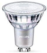 Philips Faretto LED attacco GU10, 7 W equivalente 80 W, con intensità regolabile, plastica, bianco, 5, 4 x 5 cm