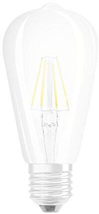 Osram LED Retrofit CLASSIC ST Lampadina LED, Attacco: E27, Bianca Calda, 2700 K, 6.50 W, Equivalenti a 60 W, LED Retrofit CLASSIC ST, Chiaro, Taglia Unica