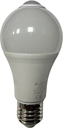 LEDLUX Lampadina Led E27 con Sensore di Movimento, 220V 12W 1050 Lumen (1, Bianco Caldo 3000K)