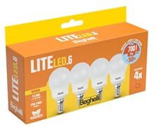 Beghelli Sfera liteled.6 sfera lampadina led forma: g45 e14-7 w 58047