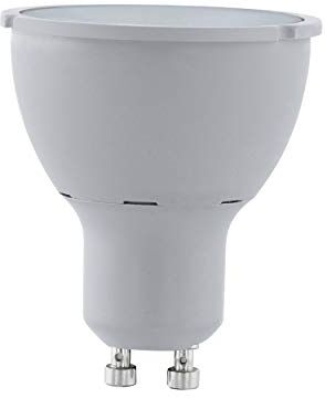 Eglo LED GU10 dimmerabile a 3 fasi, lampadina con riflettore per la regolazione con interruttore, 4,8 Watt (equivalente a 57 W), 400 Lumen, illuminante bianco caldo, 3000k, Ø 5 cm