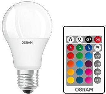 Osram Retrofit RGBW Lamps with Remote Control Lampadina LED 9 W, Opaco, Confezione Doppia