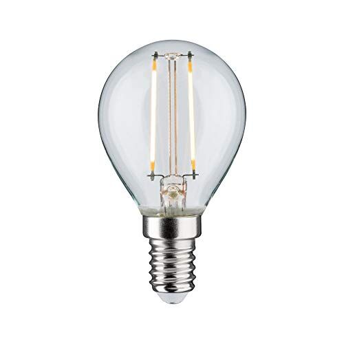 Paulmann Lampadina LED LG goccia lampadina dimmerabile da 2,5 Watt chiaro lampadina a bulbo illuminazione 2700 K E14