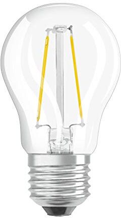 Osram LED Retrofit CLASSIC P Lampadina LED, Attacco E27, Bianco Freddo 4000K, 7.7 x 4.5 x 4.5 cm, Trasparente