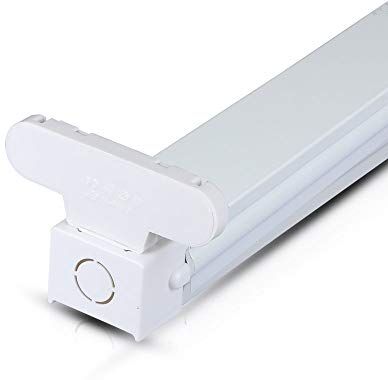 V-TAC 6053 Supporto portalampada per 2 LED da 60 cm, per l'uso con tubi fluorescenti a LED