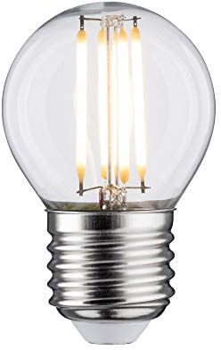 Paulmann LED filamento a Goccia 5 Watt Lampadina Classica Chiaro 2700 K Bianco Caldo E27 5 W