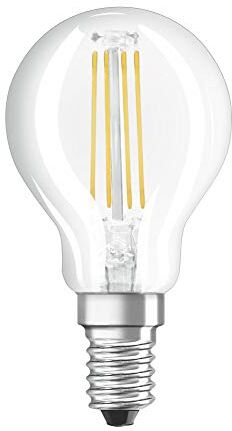 Osram Retrofit CLASSIC P Lampadina LED, Cool daylight , 4.5W, attacco lampadina E14, 6500 K [Classe di efficienza energetica A++]