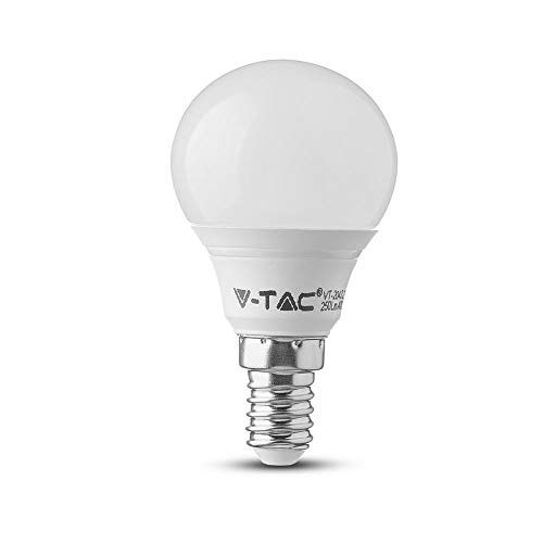 V-TAC Confezione da 2 Lampadine LED E14 5.5W=40W, Smd Miniglobo Luce Calda 2700K