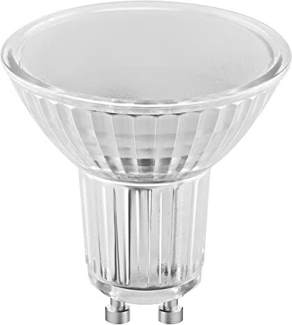 Osram LED STAR PAR16, Attacco: GU10, Bianca Calda, 2700 K, 4.3 W, Equivalenti a 50 W, LED STAR PAR16, Chiaro, Confezione da 6 Pezzi